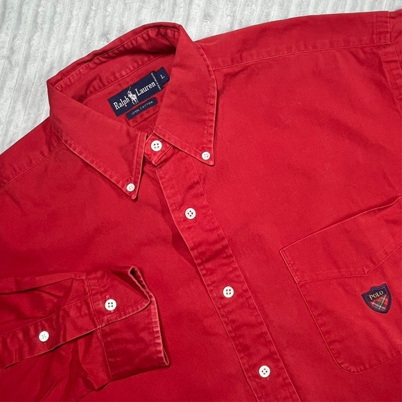 Ralph Lauren Other - Ralph Lauren Button Down Shirt Men's L Polo Crest Classic Preppy Academia *Flaws